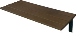 Bild von Wandsitzbank Bambus Länge 1500 mm ohne Schuhrost, Tiefe 500 mm