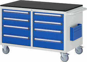 Bild von Montagewagen Modell LL3.6.6, B 1145 x T 650 x H 790 mm, Melamin-Top 19 mm