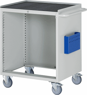 Bild von Montagewagen Modell XL5, B 770 x T 650 x H 975 mm, Metall-Top 25 mm mit Anti-Rutsch-Matte 