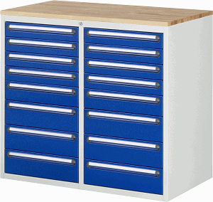 Bild von Schubladenschrank Modell LL7.8.8, B 1145xT 650xH 1035 mm