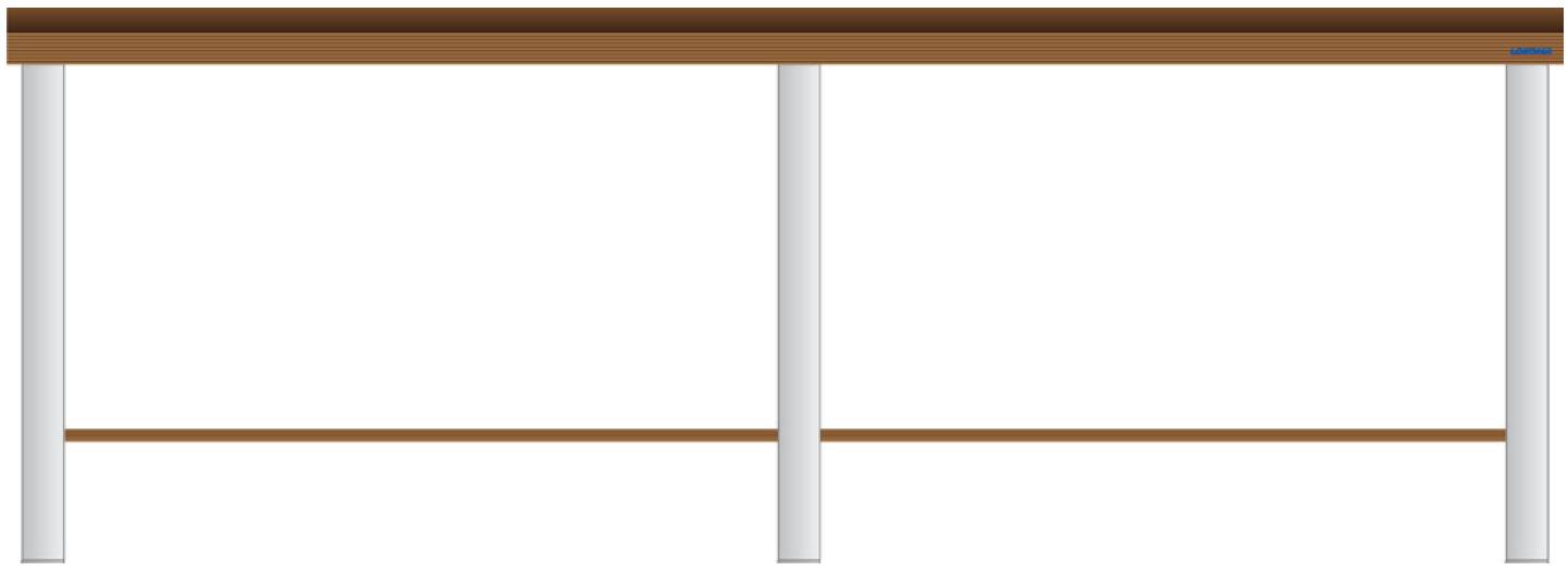 Bild von Werkbank fixe Höhe, 2500x700x850 mm LxTxH