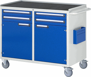 Bild von Montagewagen Modell LL5.7.7, B 1145 x T 650 x H 975mm, Metall-Top 25 mm mit Anti-Rutsch-Matte 