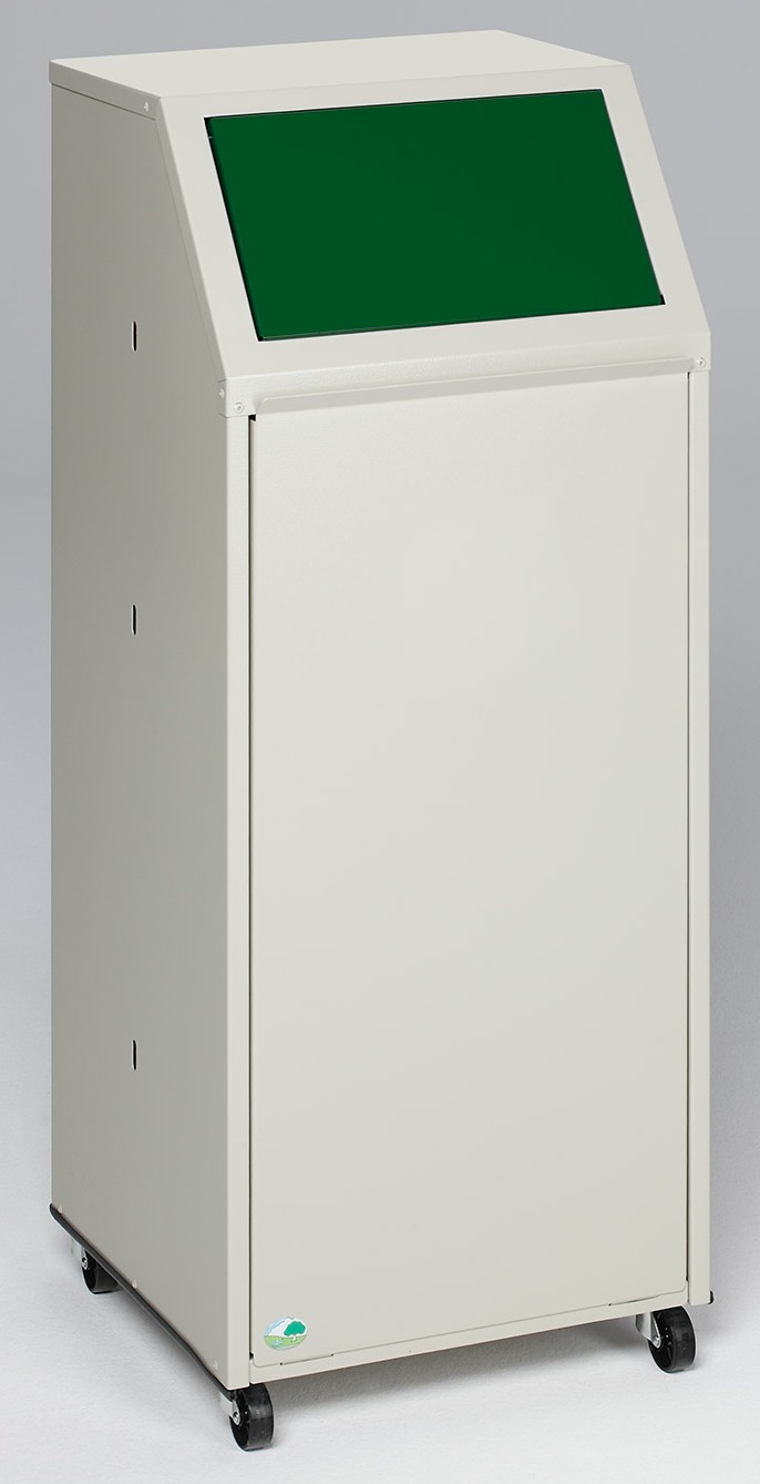 Bild von WSG 69 für Glas, Klappe Grün (RAL 6001), für 110 Liter Säcke