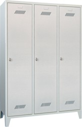 Bild von Garderobenschrank 3 Abteile mit je 400 mm und Füssen