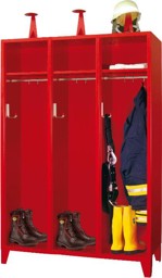 Bild von Feuerwehrschrank ohne Türe und Wertfach 3 Abteile