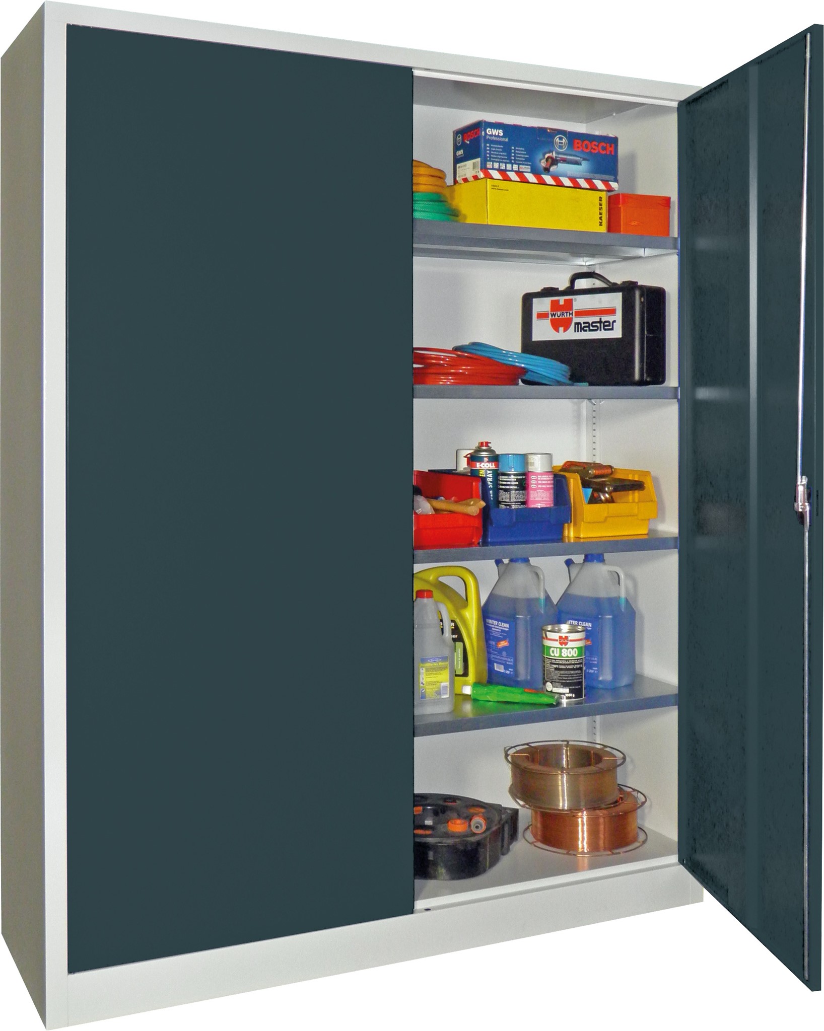 Bild von Mehrzweckschrank 1950x1500x400 mm HxBxT mit Sockel