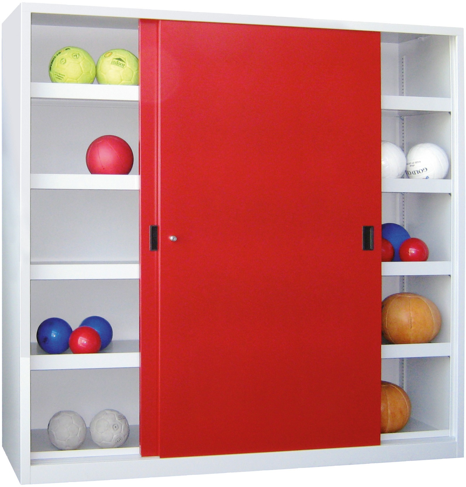 Bild von Ballschrank 1950x1500x600 mm HxBxT, glatte Türen