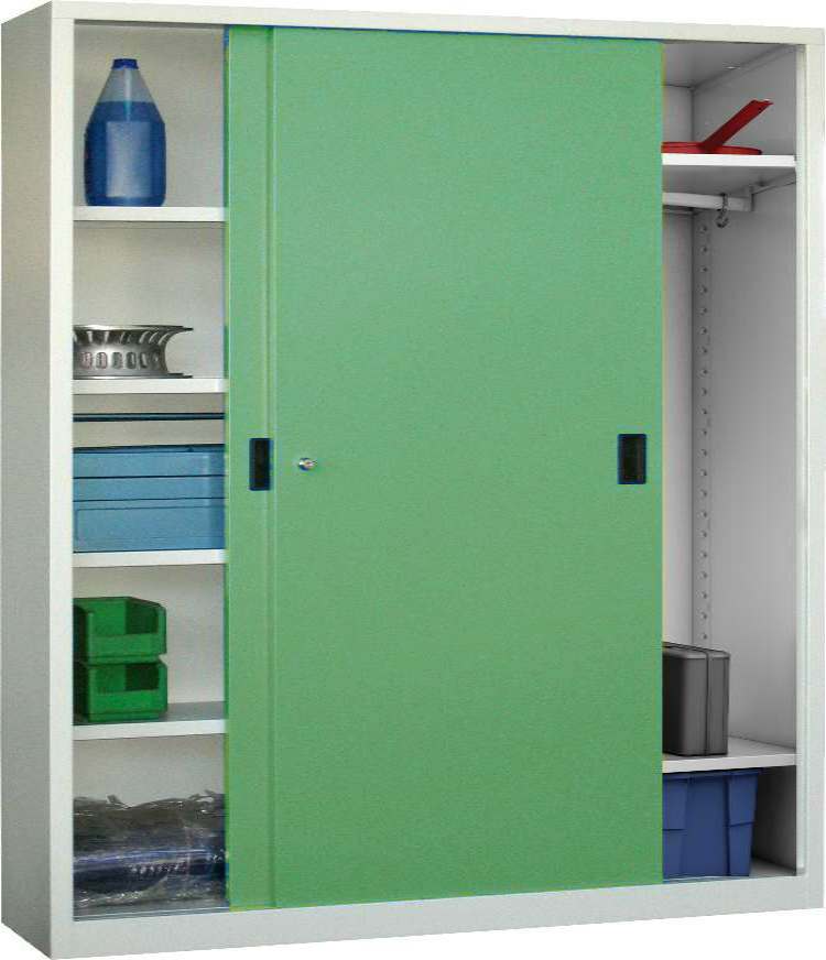 Bild von Schiebetürenschrank mit Garderoben-/Wäscheeinrichtung 1950x2000x500 mm HxBxT