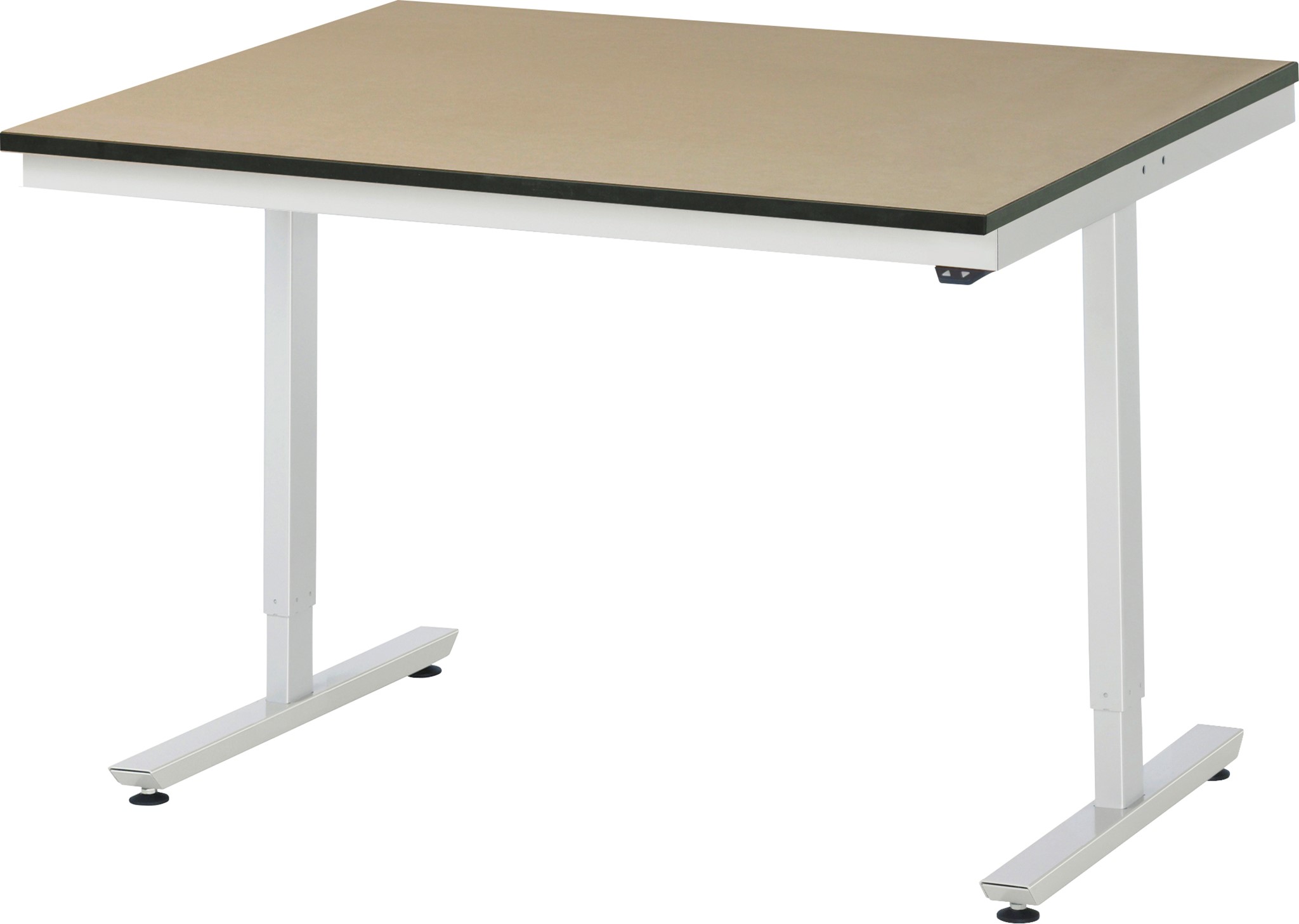 Bild von Arbeitstisch 1250x1000x720-1120 mm BxTxH mit MDF-Platte 22 mm