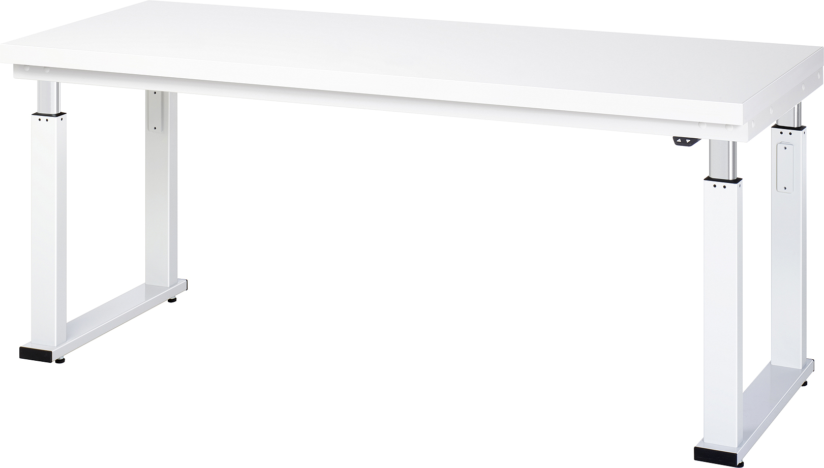 Bild von Arbeitstisch 2000x700x740-1140 mm BxTxH mit Hartlaminat-Platte 40 mm (mit 0,8 mm HPL Auflage)