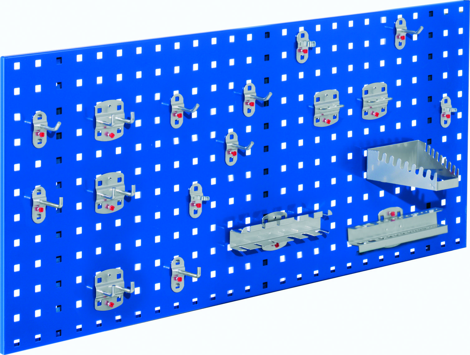 Bild von Loch-/Magnetwand Einsteigerset 6, 1 x Lochplatte, 1 Werkzeughalterset 18-teilig