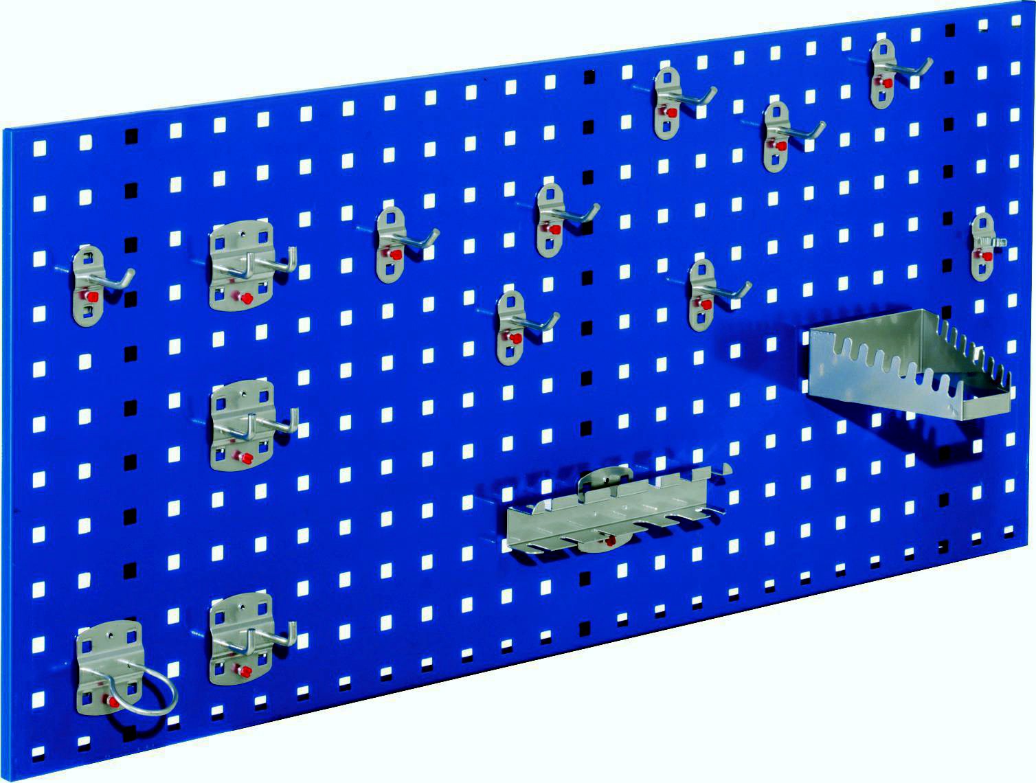 Bild von Loch-/Magnetwand Einsteigerset 1, 1 x Lochplatte, 1 Werkzeughalterset 15-teilig