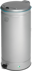 Bild von Abfallsammler 66 Liter mit Fusspedal, Farbe silber