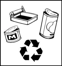 Bild von Logo Etikette für Metallabfälle