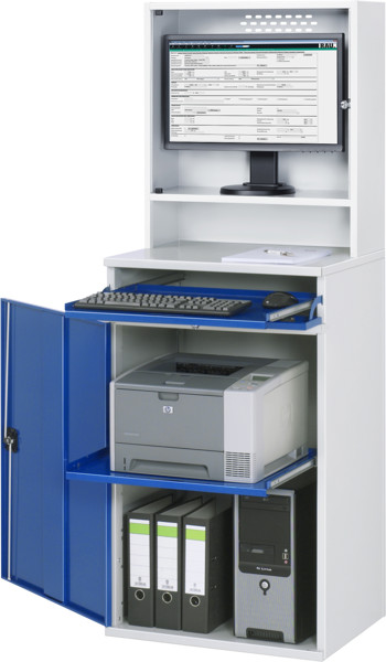 Bild von Computer-Schrank - Modell 65, B 650 x T 520 x H 1770 mm, stationär