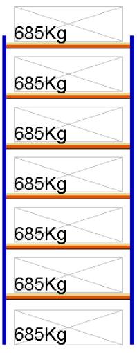 Bild von Weitspann-Grundregal, 4000x1605x1000 mm HxLxT, Holzfachebenen