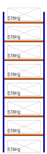 Bild von Weitspann-Grundregal, 4500x1250x600 mm HxLxT, Metallauflagen