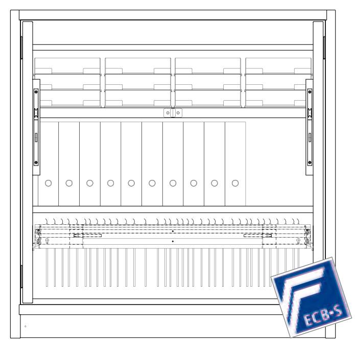 Bild von Aktenschrank PRIO 30, 1248x1236x454 mm HxBxT, 30 Min. feuersicher, Spezial 1