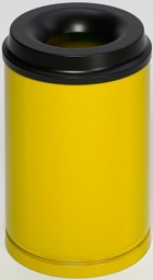 Bild von Papierkorb 15 Liter, RAL 1023 gelb, selbstlöschend