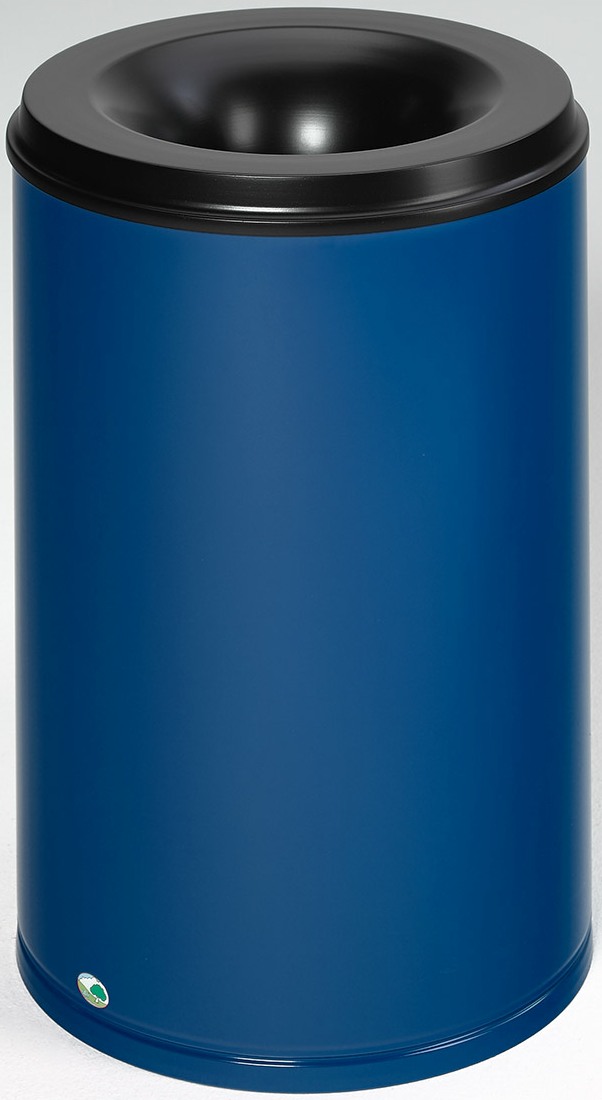 Bild von Papierkorb 110 Liter, RAL 5010 enzianblau, selbstlöschend
