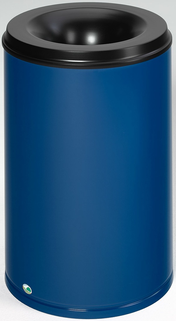 Bild von Papierkorb 110 Liter, RAL 5010 enzianblau, selbstlöschend