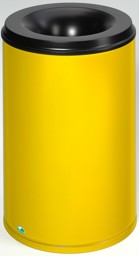 Bild von Papierkorb 110 Liter, RAL 1023 gelb, selbstlöschend