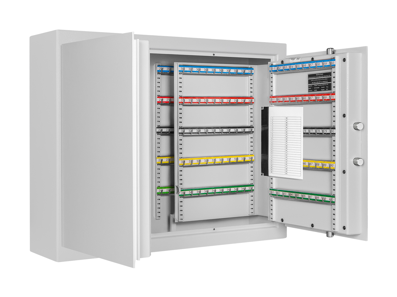 Bild von Schlüsselschrank GW-STFM 400 Z, Stufe A und S1, Farbe RAL 7035