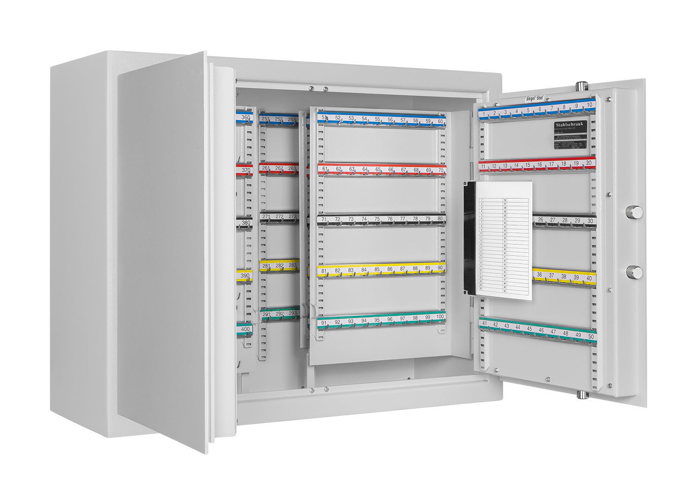 Bild von Schlüsselschrank GW-STFM 600 Z, Stufe A und S1, Farbe RAL 7035