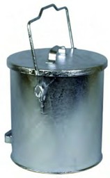 Bild von Mülleimer 30 Liter, mit übergreifendem Gleitdeckel