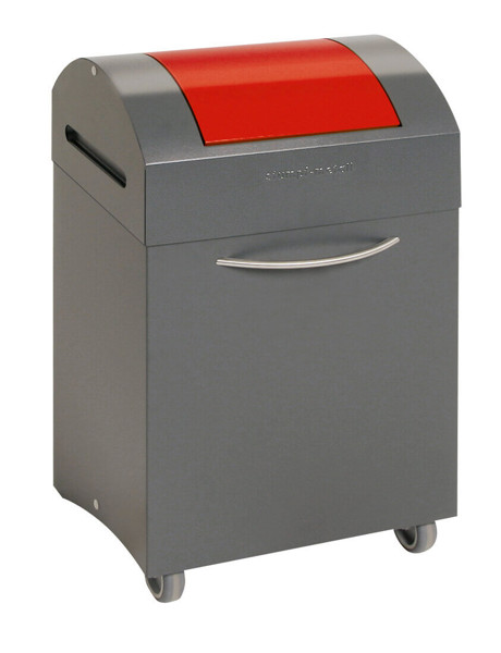 Bild von Abfalltrennsystem Modell TS2000, 45 Liter, roter Einwurf, selbstlöschend
