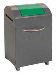 Bild von Abfalltrennsystem Modell TS2000, 45 Liter, grüner Einwurf, selbstlöschend