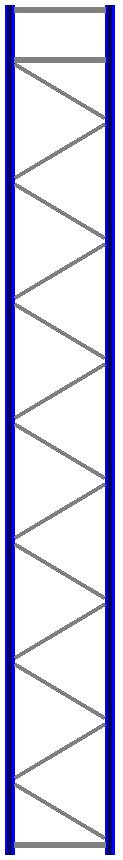 Bild von Seitenrahmen/Ständer Höhe 8500 mm Tiefe 1100 mm für Längen 1825, 2700 und 3600 mm