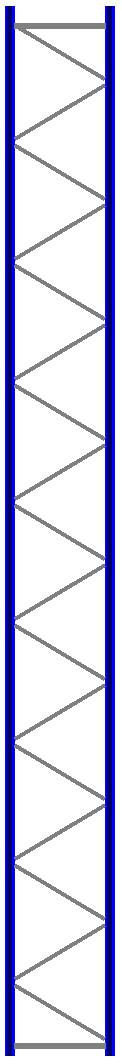 Bild von Seitenrahmen/Ständer Höhe 10500 mm Tiefe 1100 mm für Längen 1825, 2700 und 3600 mm