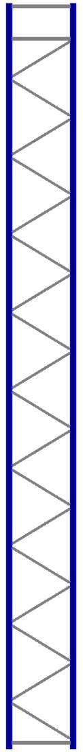Bild von Seitenrahmen/Ständer Höhe 11500 mm Tiefe 1100 mm für Längen 1825, 2700 und 3600 mm