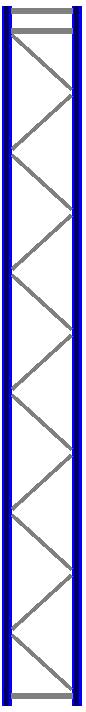 Bild von Seitenrahmen/Ständer Höhe 7000 mm Tiefe 800 mm für Längen 1825, 2700 und 3600 mm