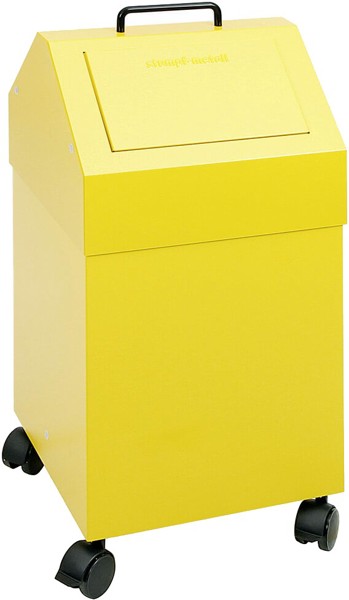Bild von Abfalltrennsystem Modell 45 fahrbar, 45 Liter, komplett gelb