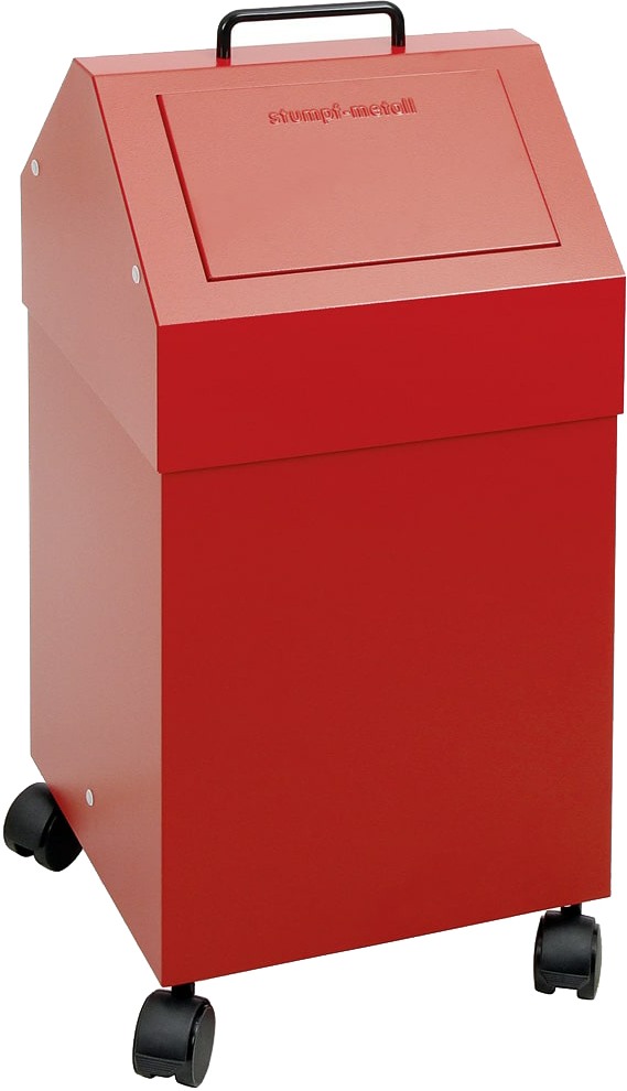 Bild von Abfalltrennsystem Modell 45 fahrbar, 45 Liter, komplett rot