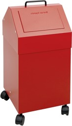 Bild von Abfalltrennsystem Modell 45 fahrbar, 45 Liter, komplett rot