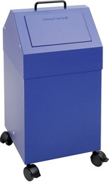 Bild von Abfalltrennsystem Modell 45 fahrbar, 45 Liter, komplett blau