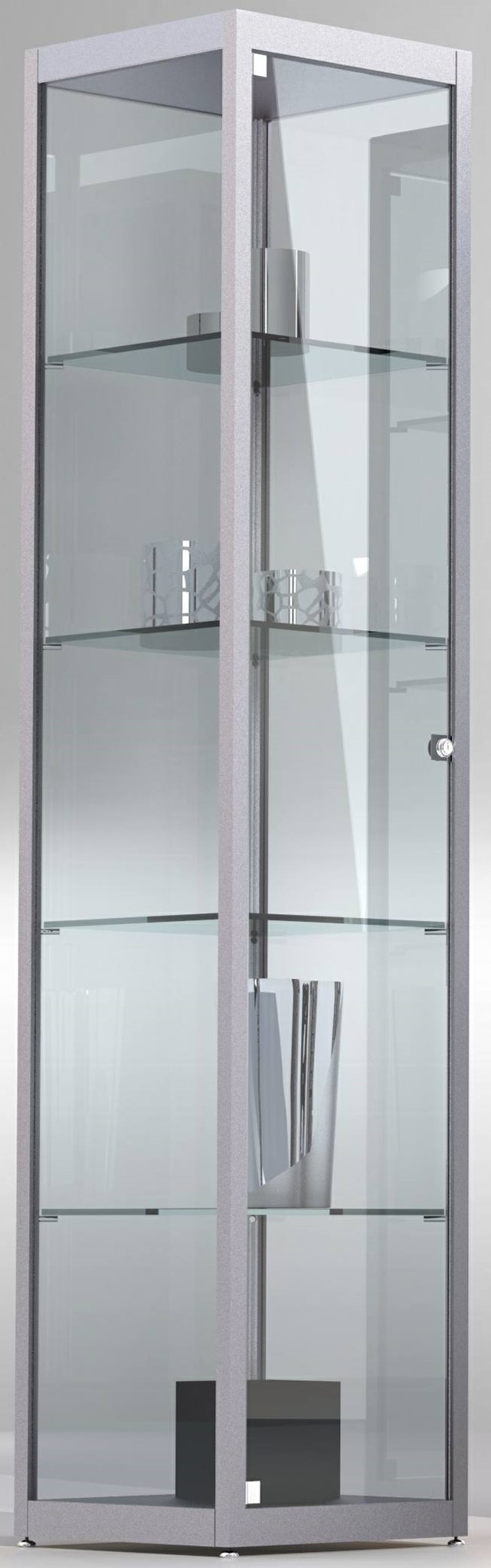 Bild von Säulenvitrine 1820x400x400 mm HxBxT mit 4-seitiger ESG-Verglasung