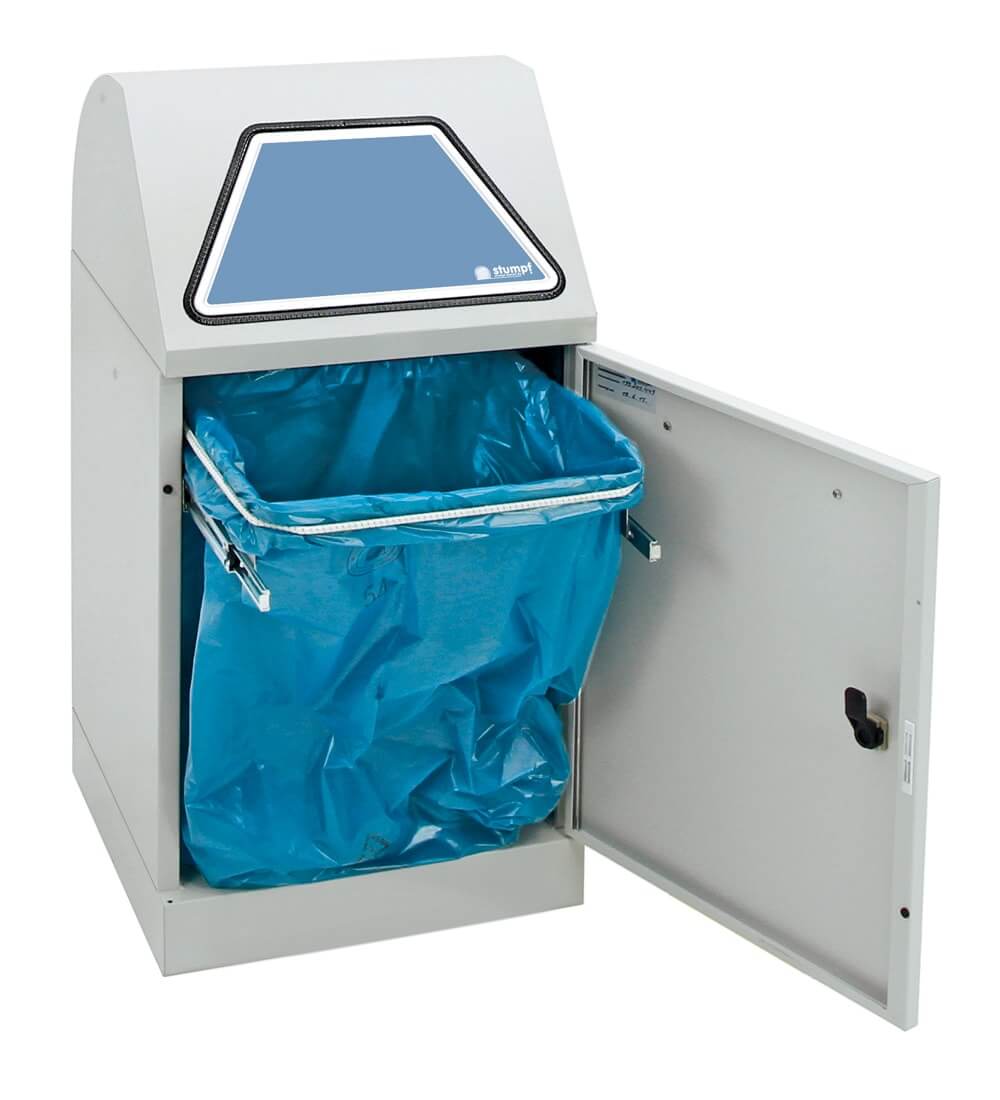Bild von Abfalltrennsystem Modell Vario 45 Liter,  mit Handbedienung, mit ProSlide©-System lichtgrau