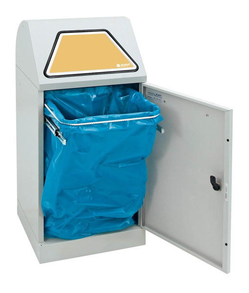 Bild von Abfalltrennsystem Modell Vario 60 Liter, mit Handbedienung, mit ProSlide©-System lichtgrau