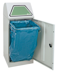 Bild von Abfalltrennsystem Modell Vario 75 Liter, mit Handbedienung, mit ProSlide©-System lichtgrau