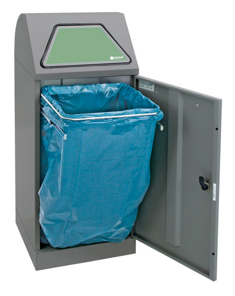 Bild von Abfalltrennsystem Modell Vario 75 Liter, mit Handbedienung, mit ProSlide©-System graualu-struktur
