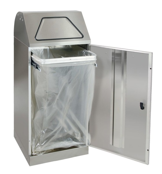 Bild von Abfalltrennsystem Modell Vario 120 Liter, mit Handbedienung, mit ProSlide©-System Edelstahl