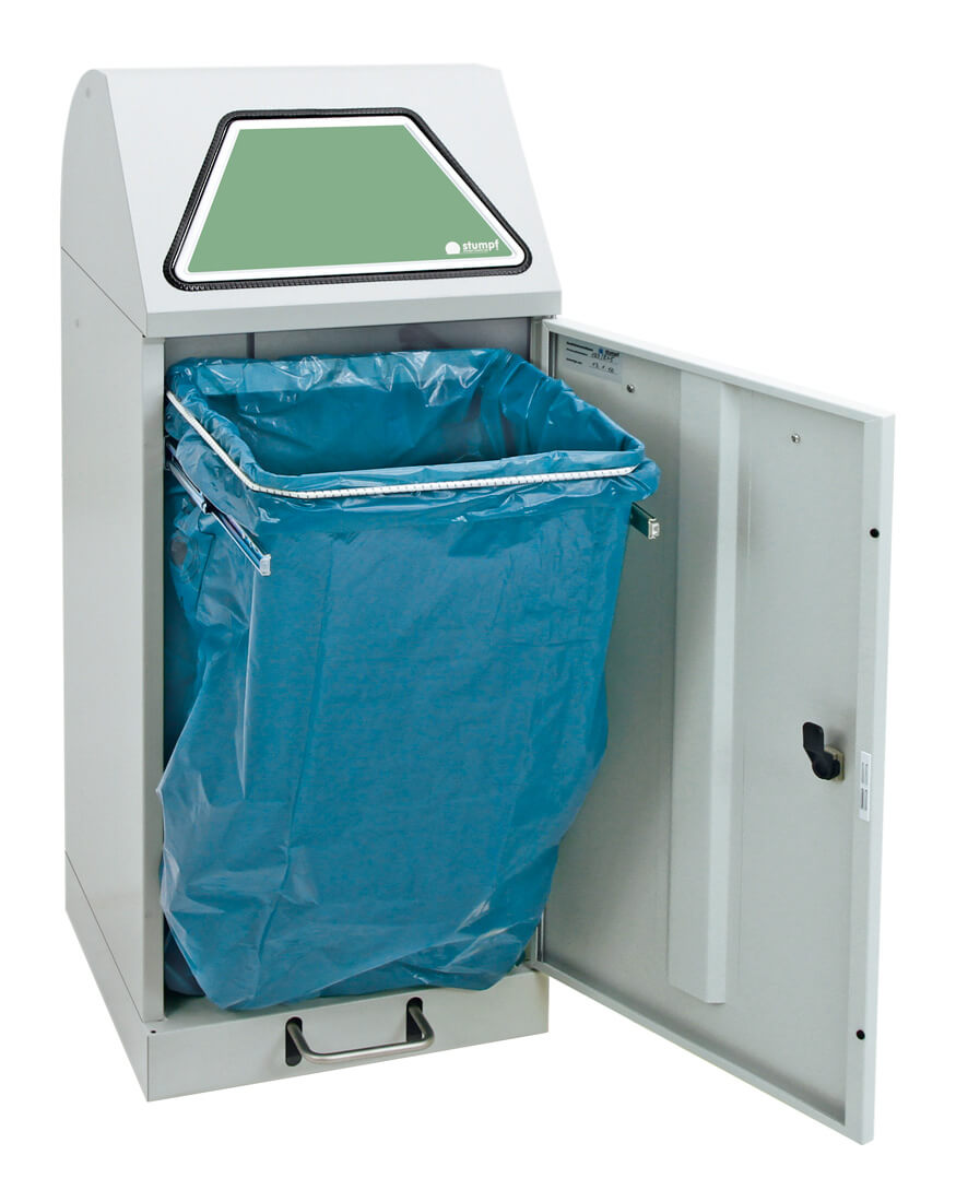 Bild von Abfalltrennsystem Modell Vario 75 Liter, mit Trethebel,  mit ProSlide©-System lichtgrau