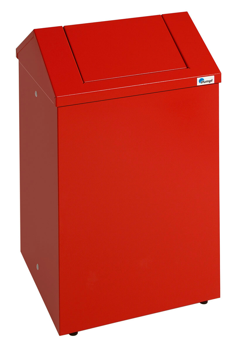 Bild von Abfalltrennsystem Modell PWK 45 Liter, feuerrot/feuerrot