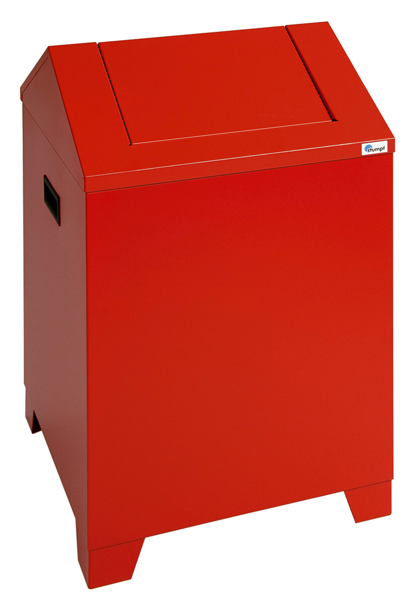 Bild von Abfalltrennsystem Modell PWK 73 Liter, feuerrot/feuerrot