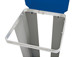 Bild von Müllsackhalter Modell HM 75 mit Deckel, RAL 5010 enzianblau, fahrbar
