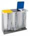 Bild von Müllsackhalter Modell HM 75 3-fach Set mit Deckel, stationär